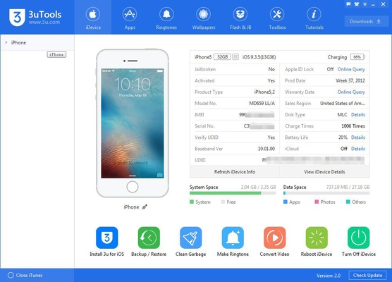 3uTools screenshot 1