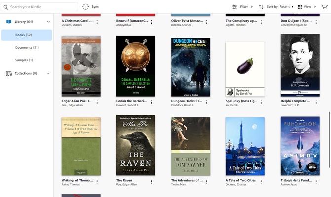 Kindle screenshot 1