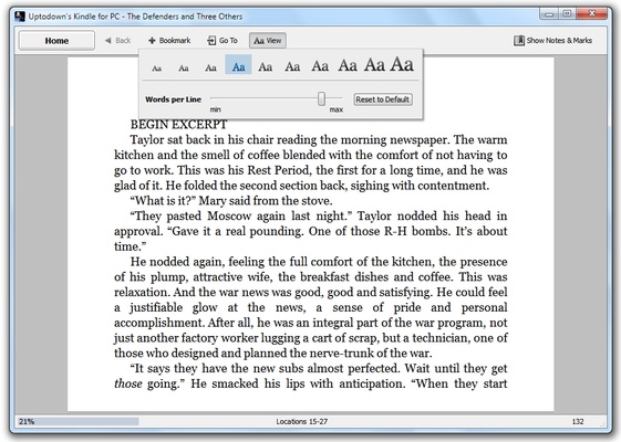 Kindle screenshot 1