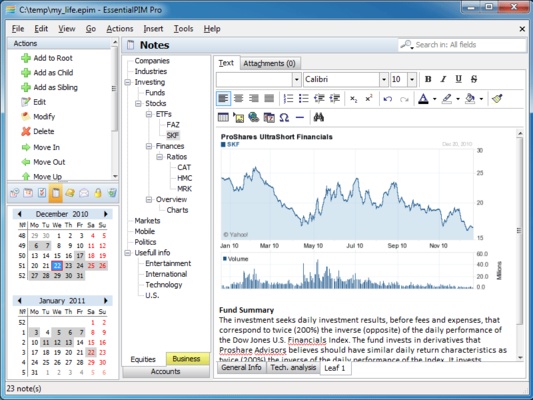 EssentialPIM Free Portable screenshot 1