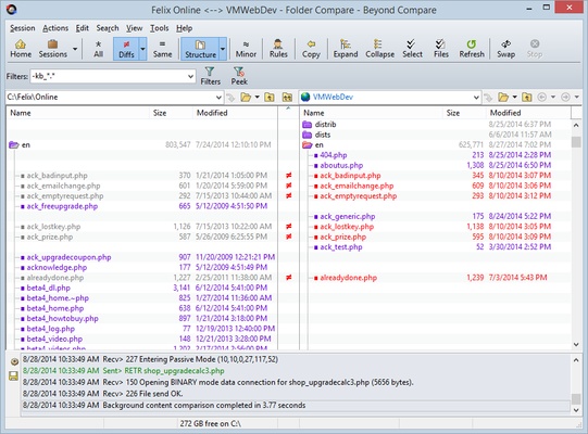 Beyond Compare screenshot 1