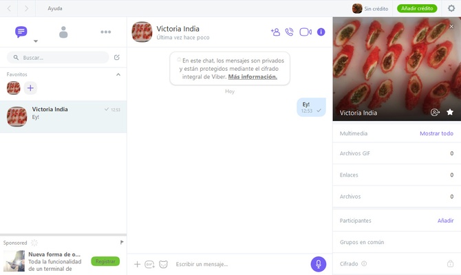 Viber screenshot 1