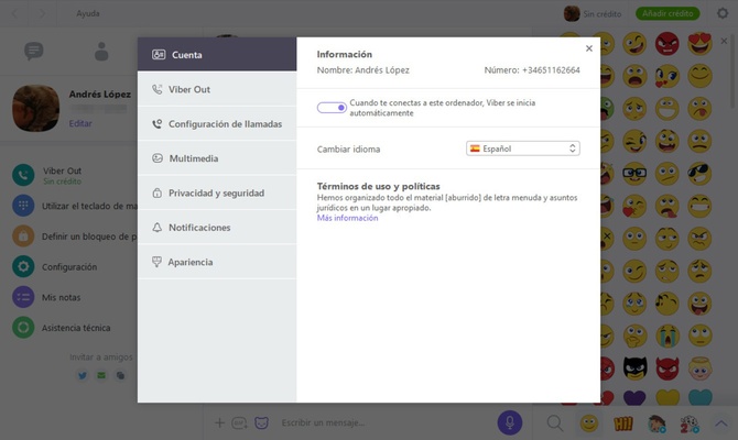 Viber screenshot 1