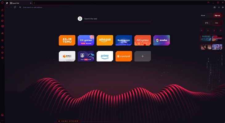 Opera GX 132.0.5905.82 (64-bit) screenshot 1