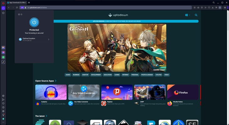 Opera screenshot 1