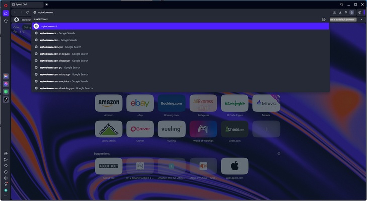Opera screenshot 1