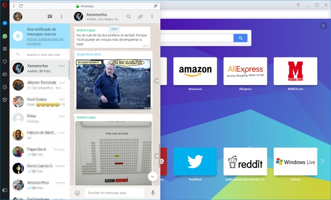 Opera screenshot 1