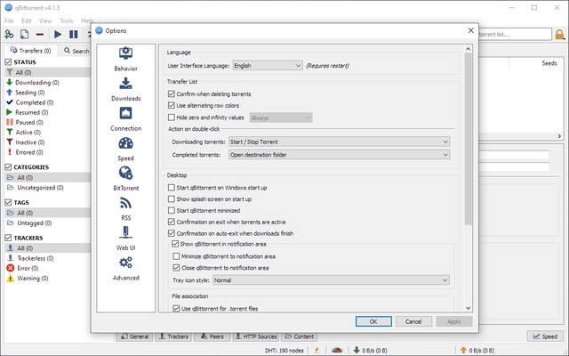 qBittorrent screenshot 1