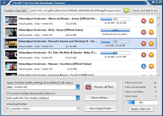 ChrisPC Free VideoTube Downloader screenshot 1