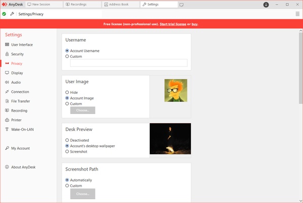 AnyDesk screenshot 1