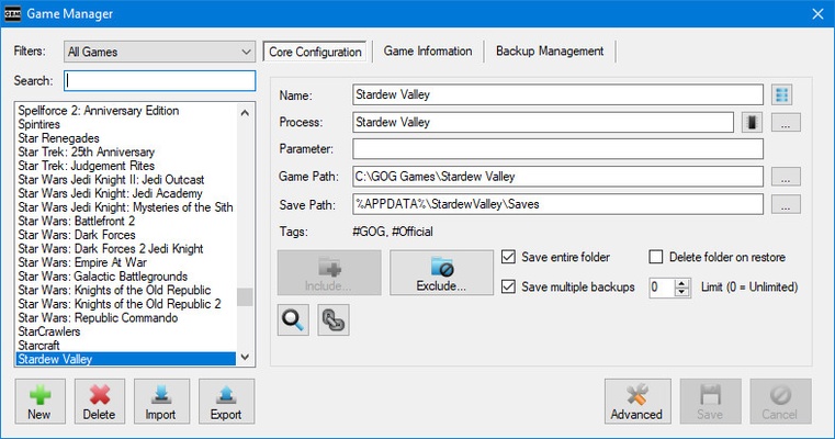 Game Backup Monitor screenshot 1