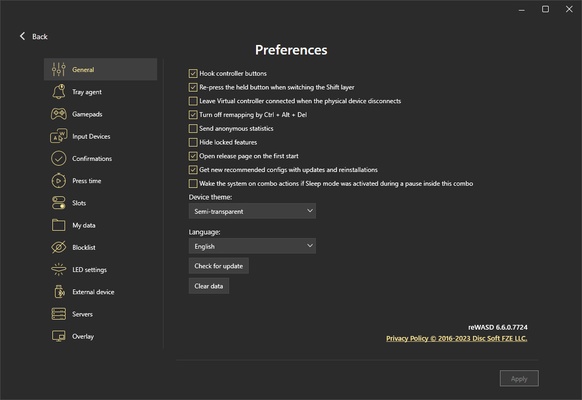 ReWASD screenshot 1