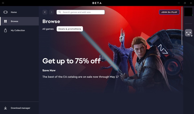 EA App screenshot 1