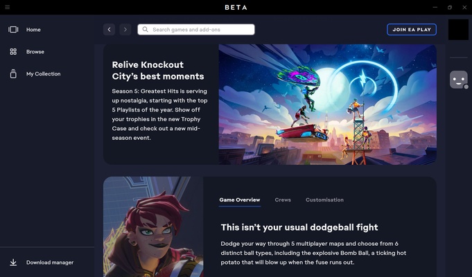 EA App screenshot 1