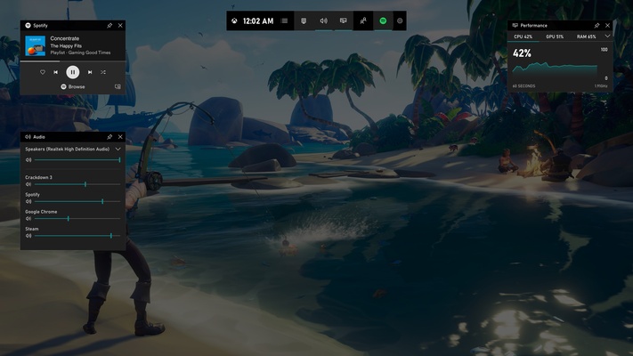 Xbox Game Bar screenshot 1