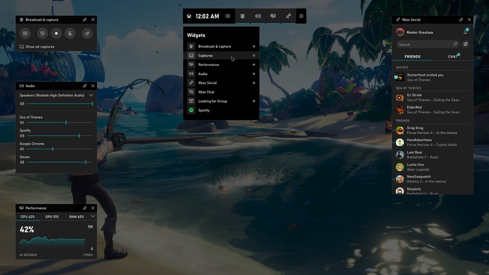 Xbox Game Bar screenshot 1