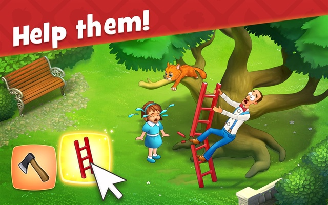Gardenscapes screenshot 1
