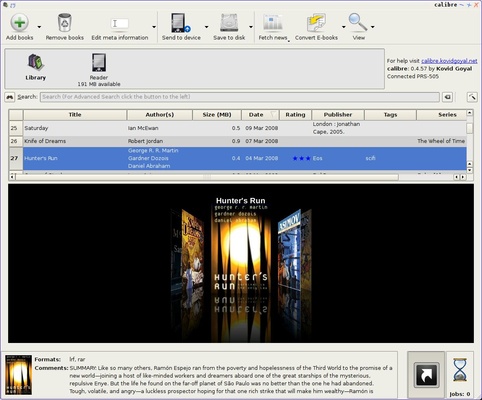 Calibre screenshot 1
