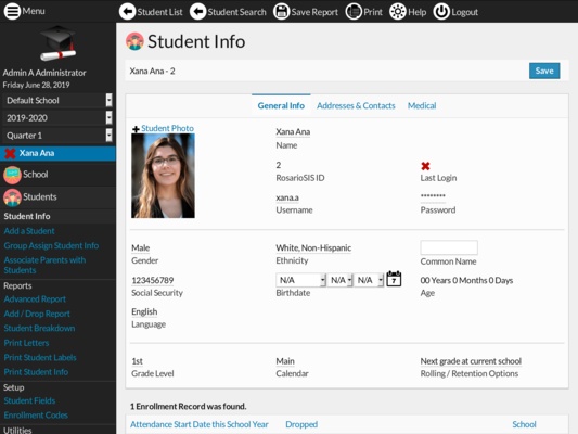 RosarioSIS screenshot 1