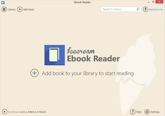 IceCream Ebook Reader screenshot 1