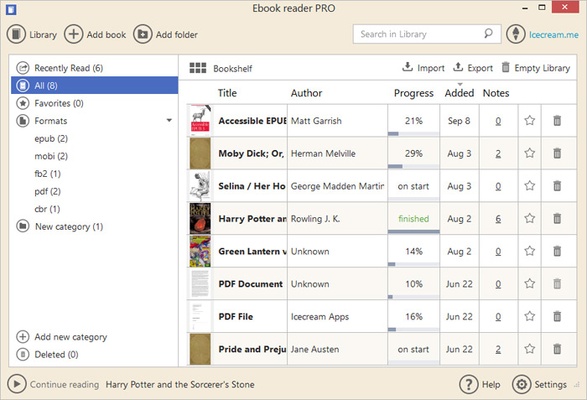 IceCream Ebook Reader screenshot 1