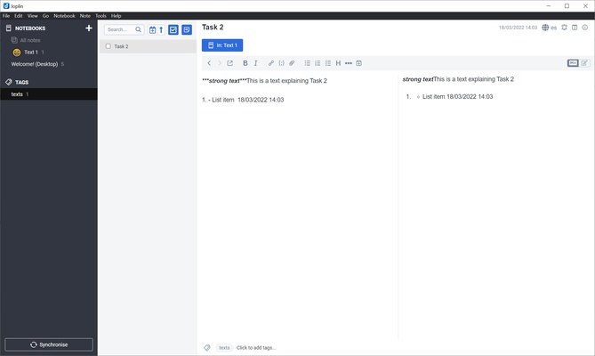 Joplin screenshot 1