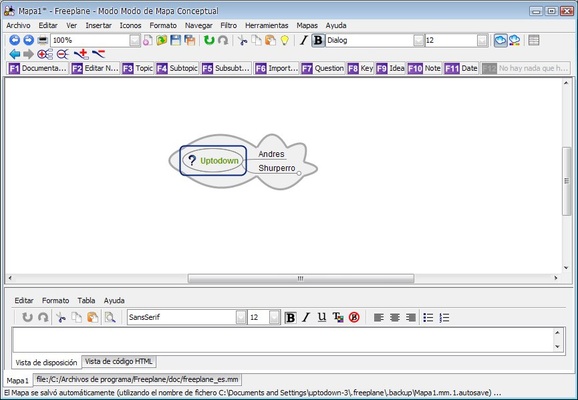 Freeplane screenshot 1