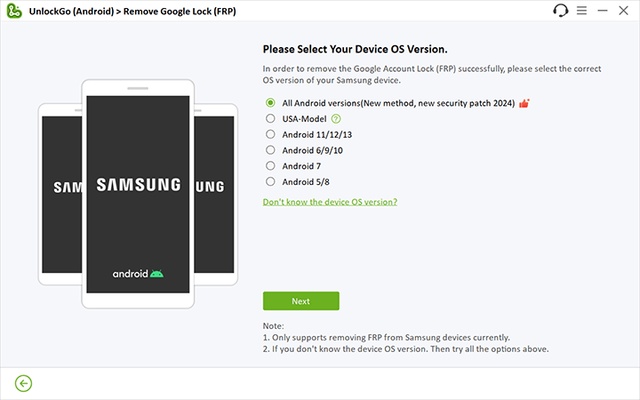 iToolab UnlockGo (Android) screenshot 1