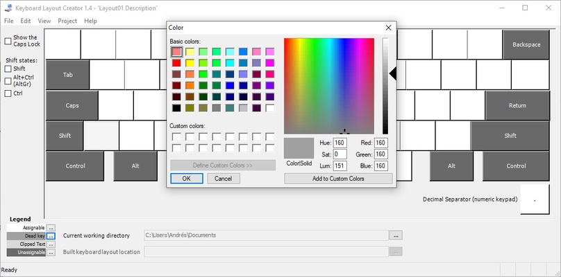 Microsoft Keyboard Layout Creator screenshot 1
