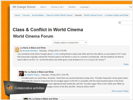 Moodle screenshot 1
