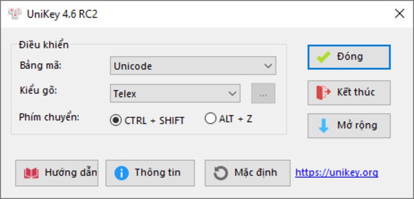 UniKey screenshot 1