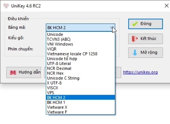 UniKey screenshot 1