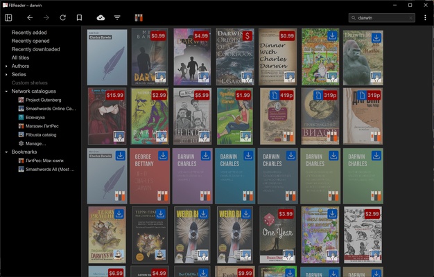 FBReader screenshot 1