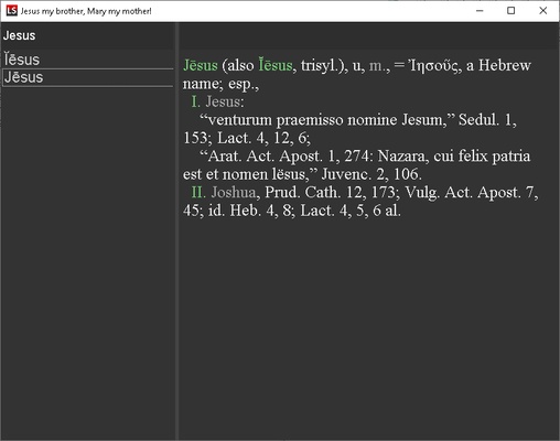 Latin screenshot 1