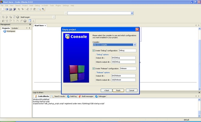 Code::Blocks screenshot 1