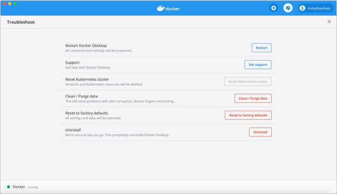 Docker screenshot 1