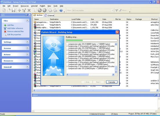 Setup Factory screenshot 1