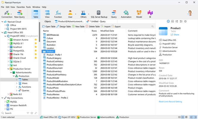 Navicat Premium screenshot 1