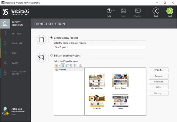 Website X5 Pro screenshot 1