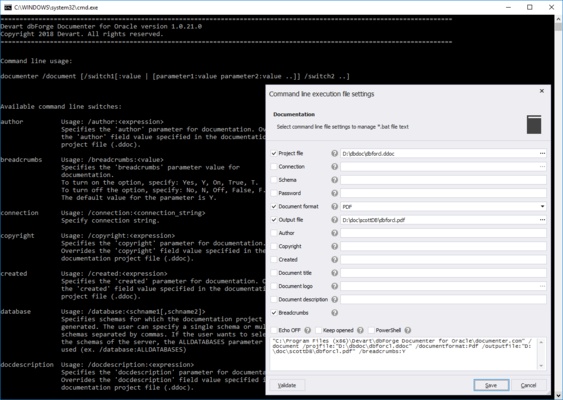 dbForge Documenter for Oracle screenshot 1