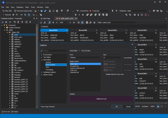 dbForge Studio for PostgreSQL screenshot 1