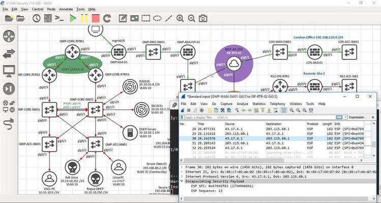 GNS3 screenshot 1