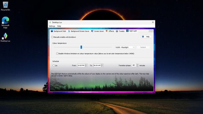 Desktop Lux screenshot 1