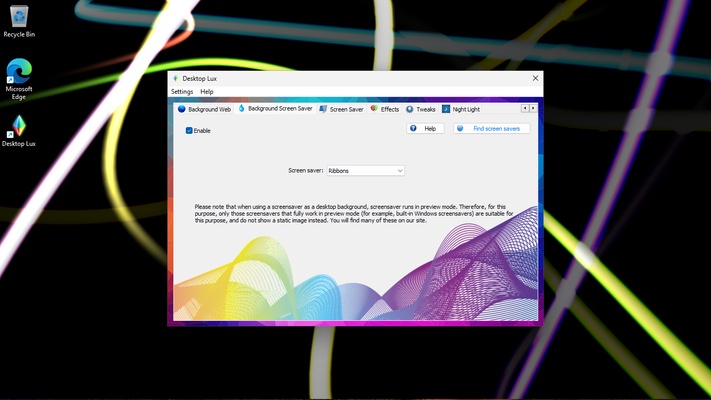 Desktop Lux screenshot 1