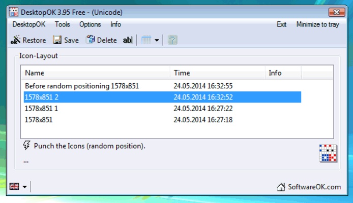 DesktopOK screenshot 1