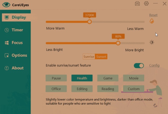 CareUEyes Lite screenshot 1