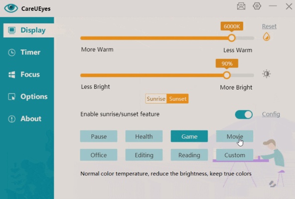 CareUEyes Lite screenshot 1