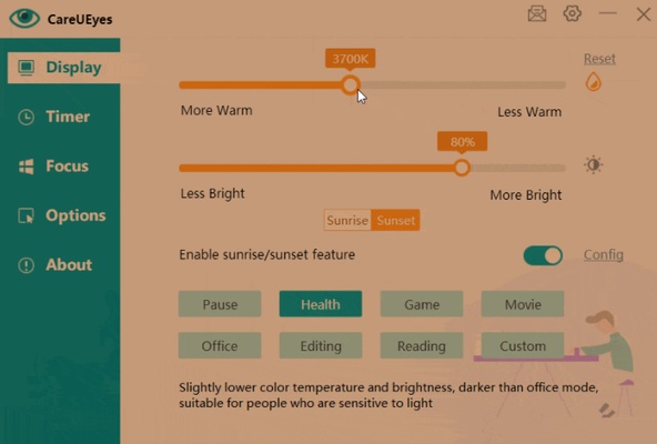 CareUEyes Lite screenshot 1
