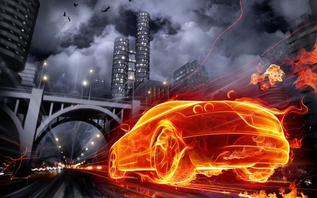 Red Fire Windows Theme screenshot 1