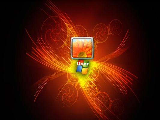 Windows 7 Black Logon Screen screenshot 1